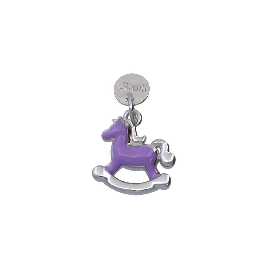 Stroili Charm cavallino a dondolo in argento rodiato e smalto Collezione: Love Beats Viola