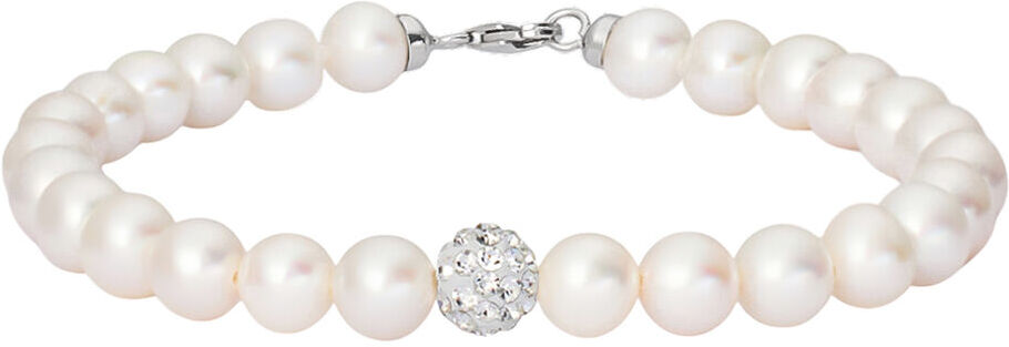 Stroili Bracciale Gabrielle Oro Bianco Perla D'Acqua Dolce Cristallo Collezione: Gabrielle Oro Bianco