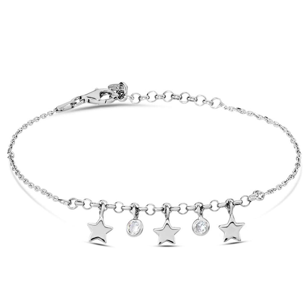 Stroili Cavigliera Silver Collection Argento Rodiato Cubic Zirconia Collezione: Silver Collection Bianco