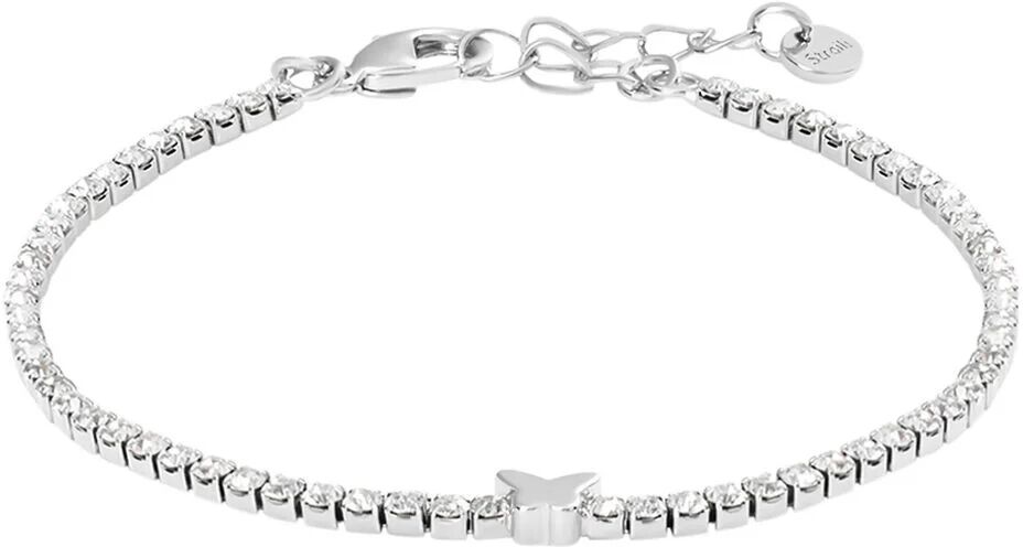 Stroili Bracciale Tennis Romantic Shine Metallo Cristallo Collezione: Romantic Shine Bianco