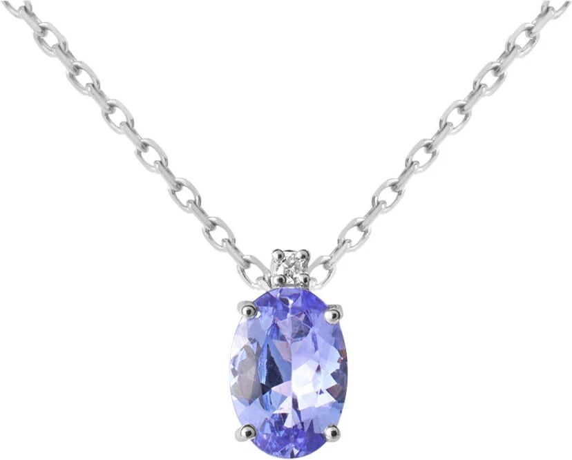 Stroili Collana Punto Luce Jasmine Oro Bianco Tanzanite Diamante Collezione: Jasmine Oro Bianco