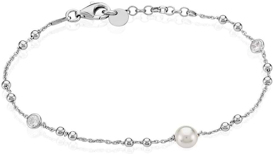 Stroili Bracciale Silver Pearls Argento Rodiato Perla sintentica Collezione: Silver Pearls Bianco