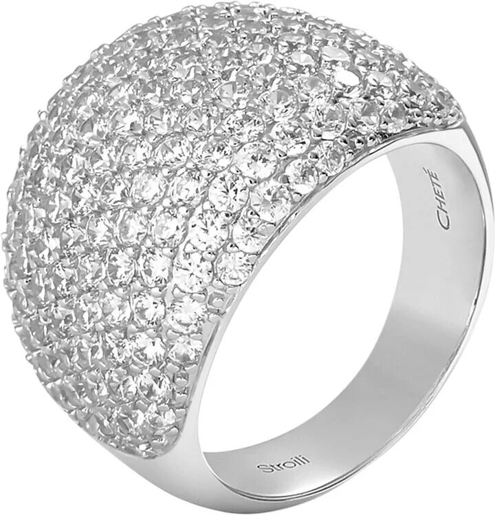 Stroili Anello Fascia Silver Shine Argento Rodiato Cubic Zirconia Collezione: Silver Shine - Misura 52 Bianco