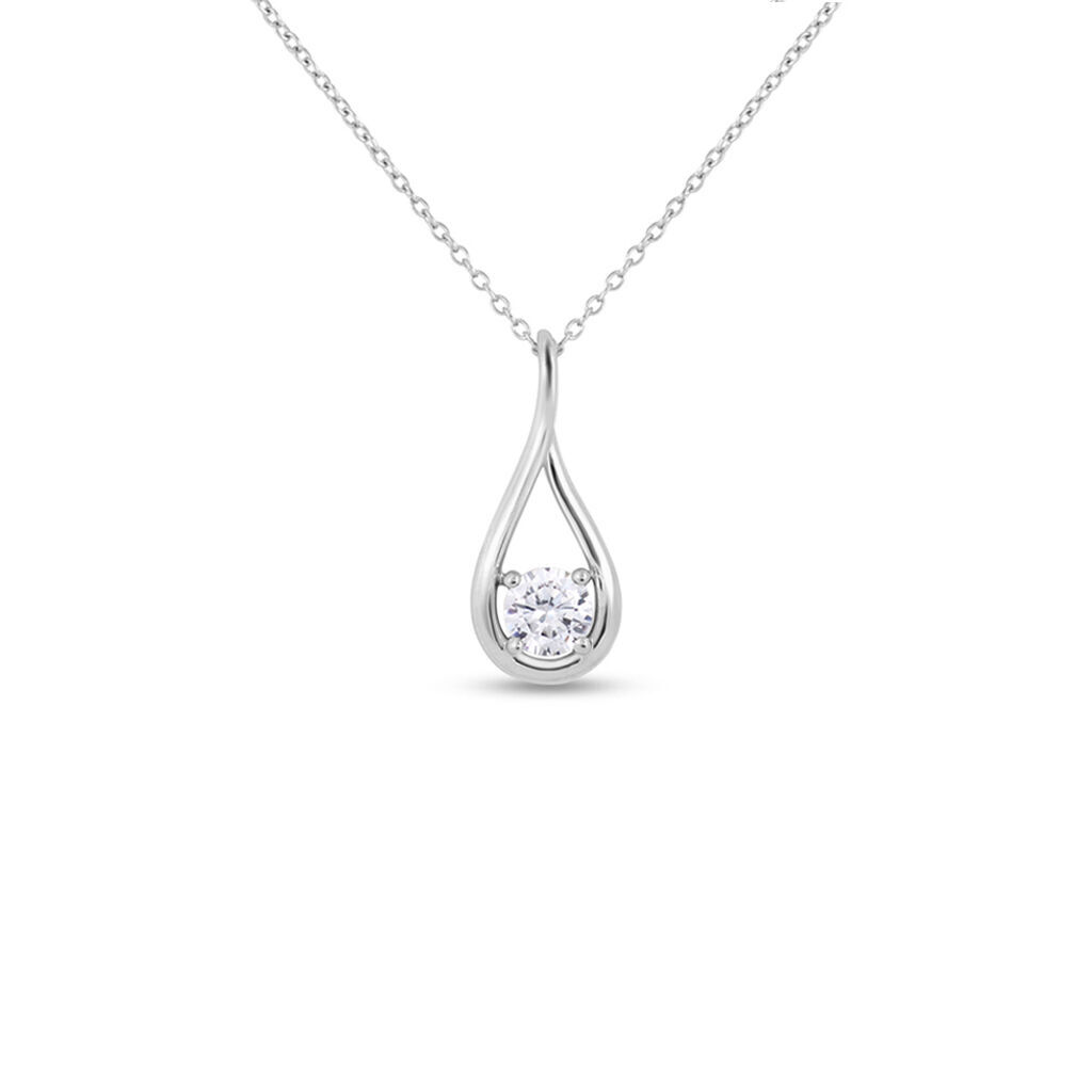 Stroili Collana Silver Elegance Argento Rodiato Cubic Zirconia Collezione: Silver Elegance Bianco