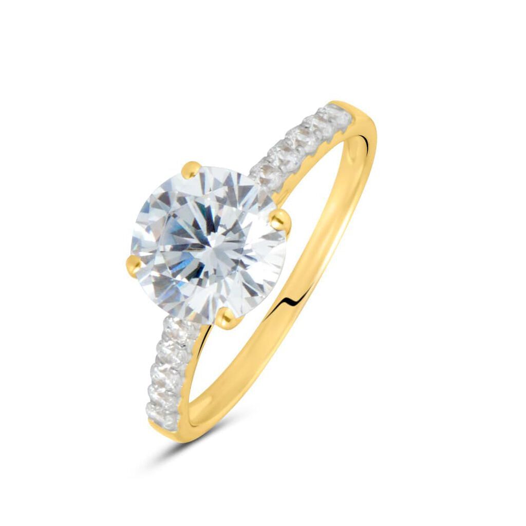 Stroili Anello Solitario Claire Oro Giallo Cubic Zirconia Collezione: Claire - Misura 50 Oro Giallo