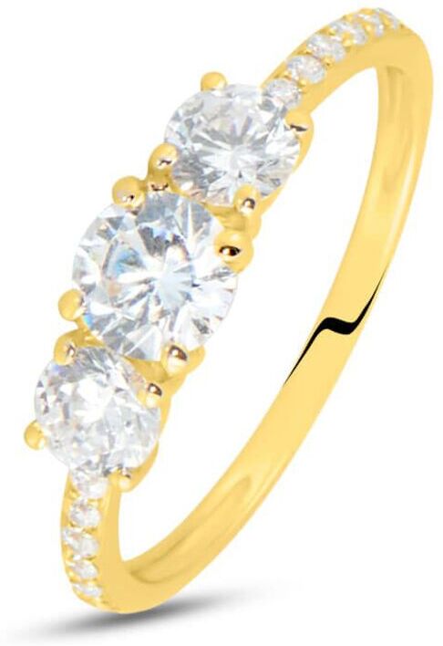 Stroili Anello Trilogy Claire Oro Giallo Cubic Zirconia Collezione: Claire - Misura 48 Oro Giallo