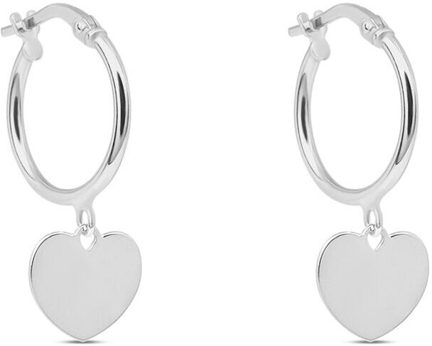 Stroili Orecchini A Cerchio Silver Collection Argento Rodiato Collezione: Silver Collection Bianco