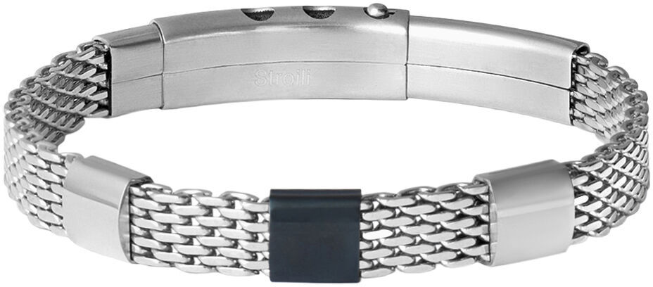 Stroili Bracciale Man Code Acciaio Bicolore Bianco / Nero Collezione: Man Code Bicolore Bianco / Nero