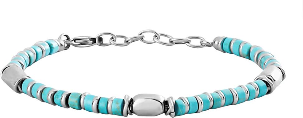 Stroili Bracciale Man Code Acciaio Turchese Collezione: Man Code Bianco