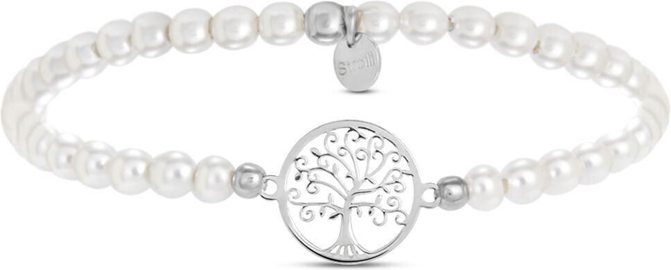 Stroili Bracciale Silver Pearls Argento Rodiato Perla sintentica Collezione: Silver Pearls Bianco