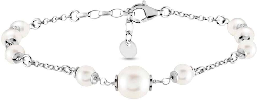 Stroili Bracciale Silver Pearls Argento Rodiato Perla sintentica Collezione: Silver Pearls Bianco