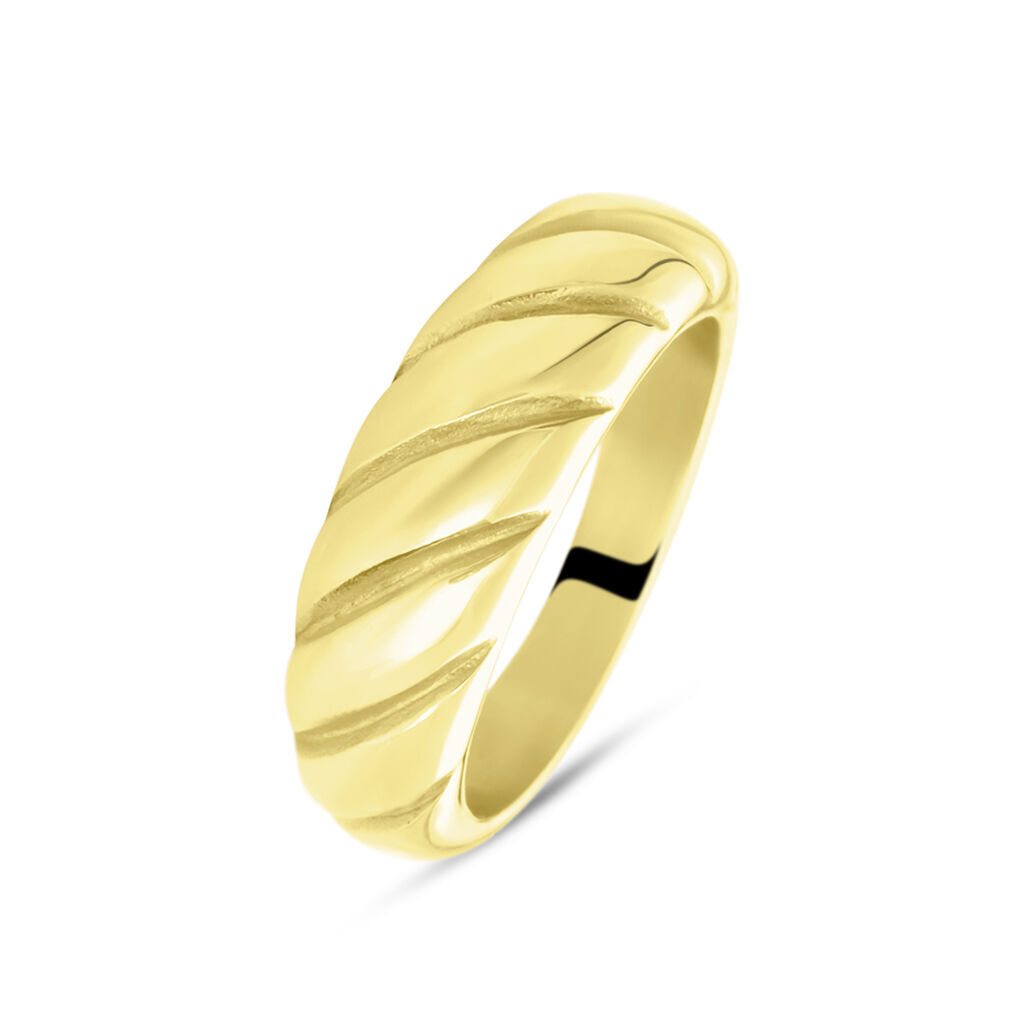 Stroili Anello Fascia Lady Code Acciaio Dorato Collezione: Lady Code - Misura 52 Giallo