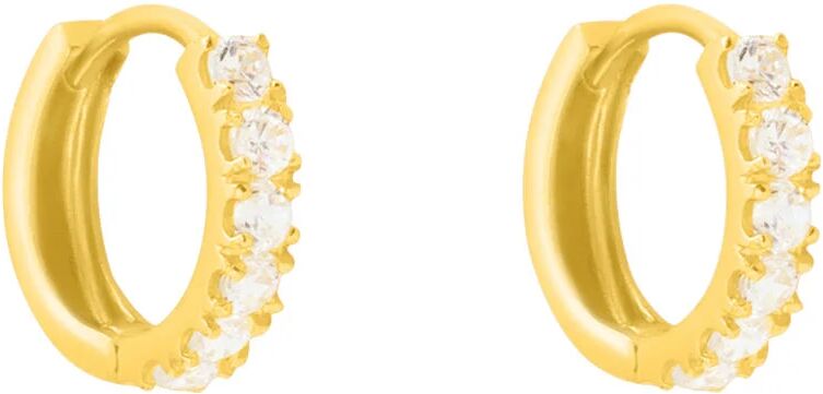 Stroili Orecchini A Cerchio Toujours Oro Giallo Cubic Zirconia Collezione: Toujours Oro Giallo