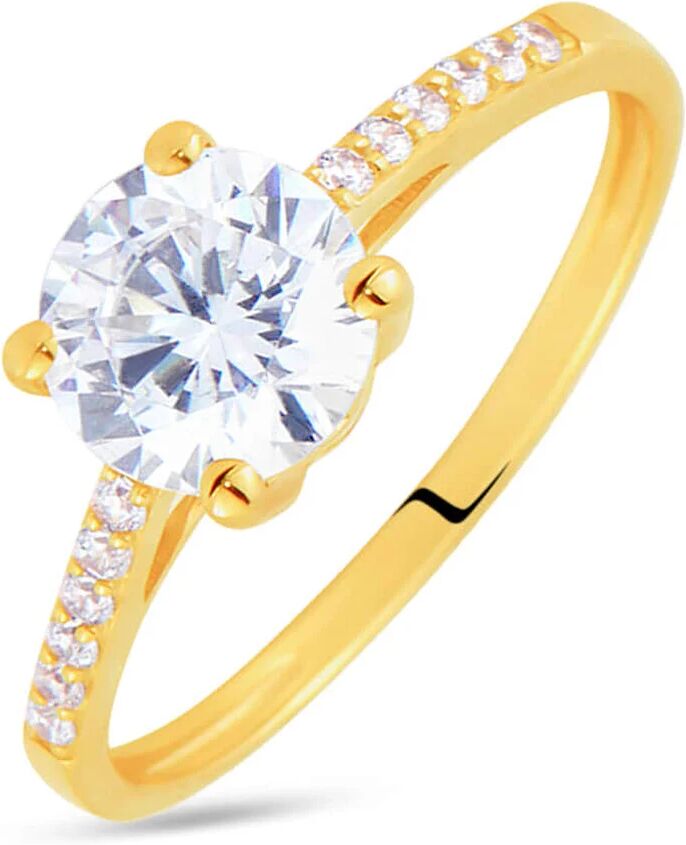 Stroili Anello Solitario Claire Oro Giallo Cubic Zirconia Collezione: Claire - Misura 50 Oro Giallo