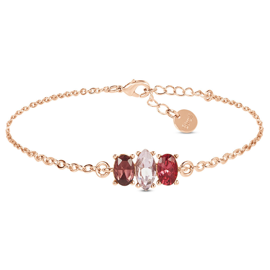 Stroili Bracciale Violet Ottone Rosa Cristallo Collezione: Violet Rosa