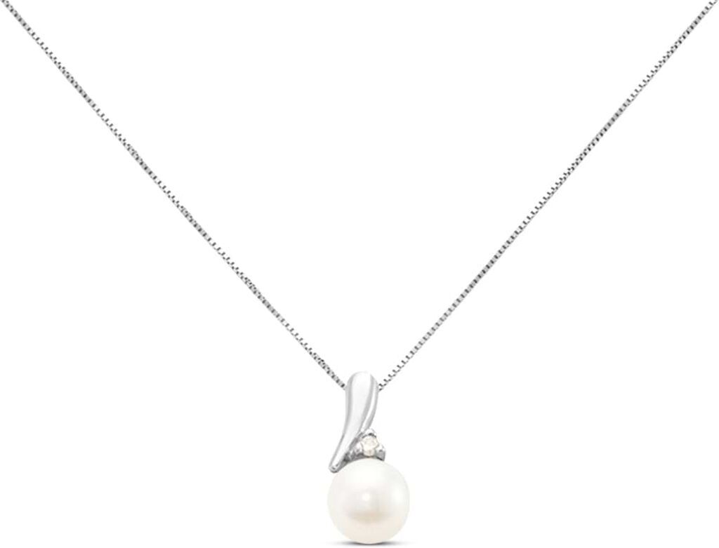 Stroili Collana Gold Pearls Oro Bianco Perla D'Acqua Dolce Diamante Collezione: Gold Pearls Oro Bianco