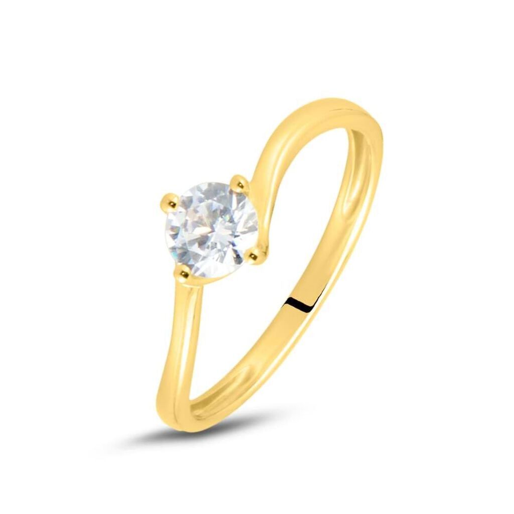 Stroili Anello Solitario Claire Oro Giallo Cubic Zirconia Collezione: Claire - Misura 60 Oro Giallo