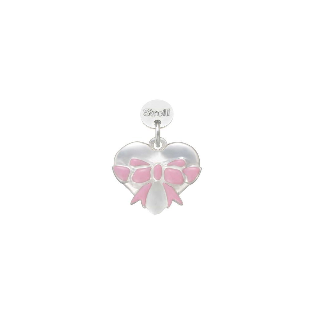 Stroili Charm in argento rodiato e smalto Collezione: Love Beats Bianco