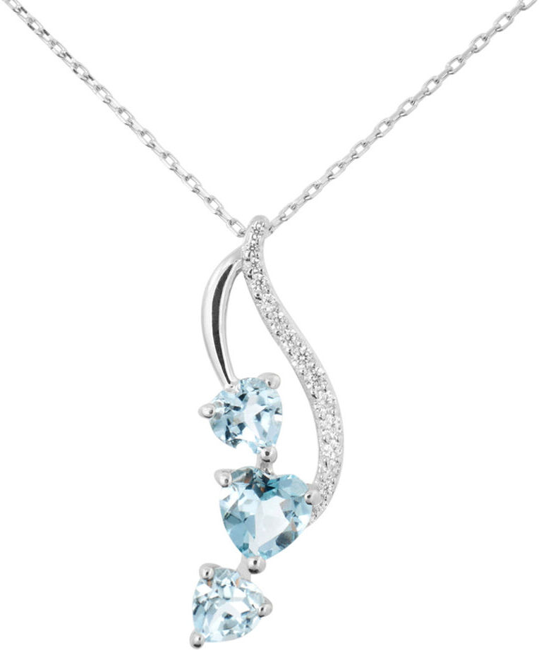 Stroili Collana Amélie Oro Bianco Topazio Cubic Zirconia Cubic Zirconia Collezione: Amélie Oro Bianco