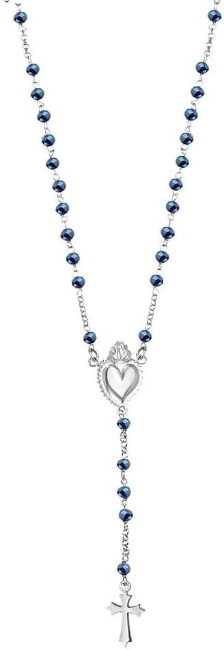 Stroili Collana Rosario Silver Soul Argento Rodiato Cristallo Collezione: Silver Soul Bianco