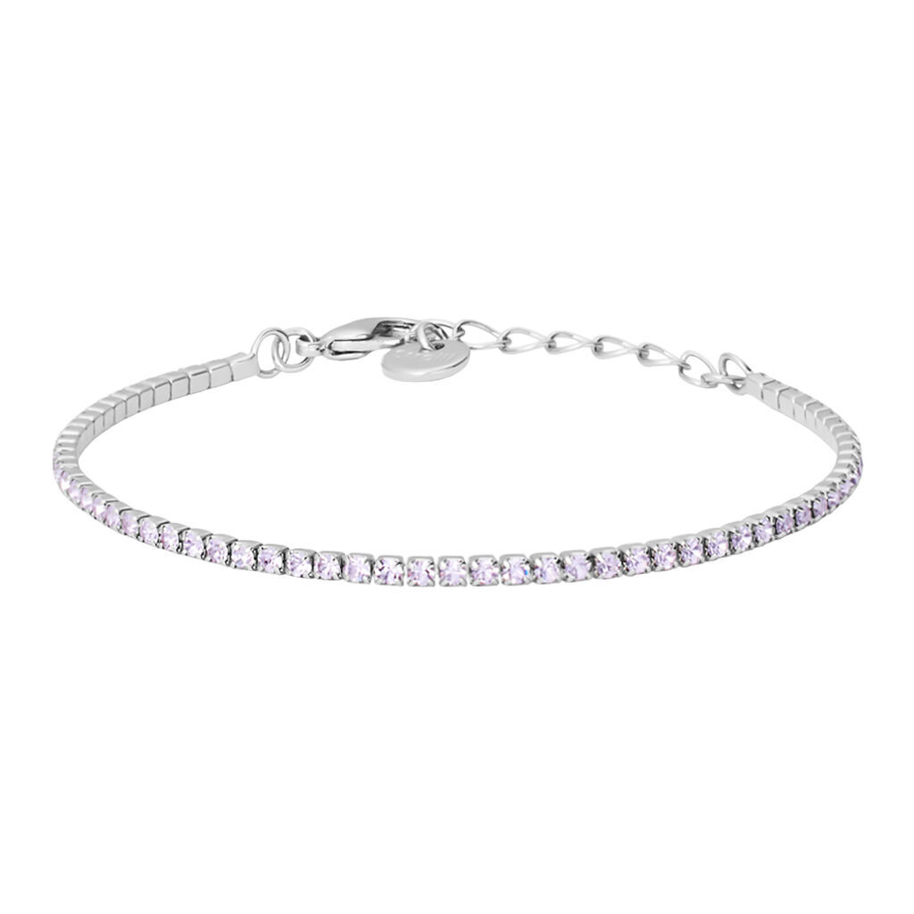 Stroili Bracciale Tennis Romantic Shine Metallo Cristallo Collezione: Romantic Shine Bianco