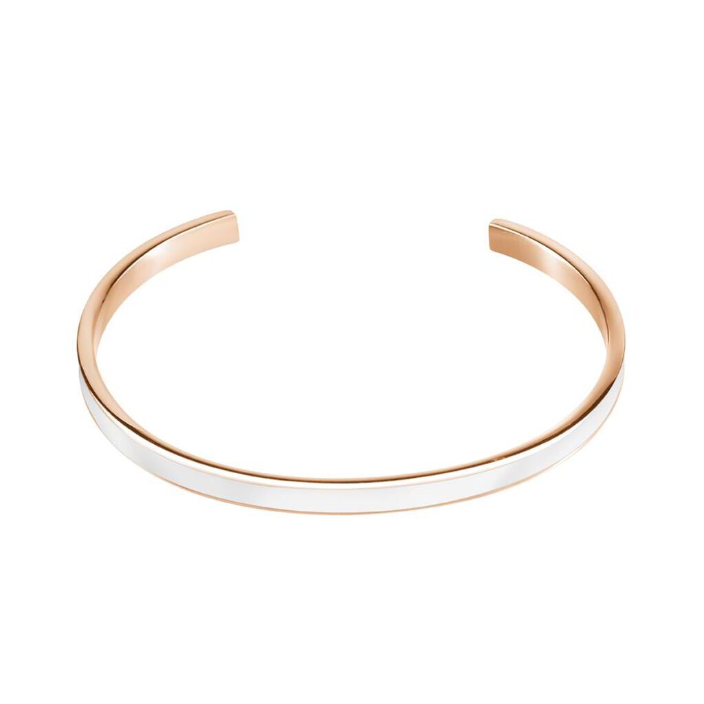 Stroili Bangle in acciaio con smalto bianco Collezione: Lady Sweet