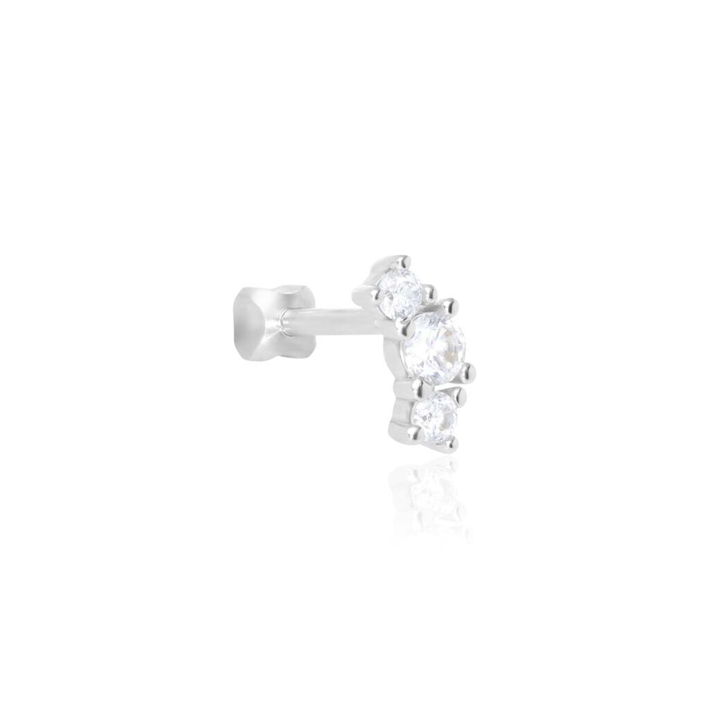 Stroili Piercing Orecchio Bon Ton Oro Bianco Cubic Zirconia Collezione: Bon Ton Oro Bianco