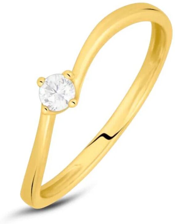 Stroili Anello Solitario Claire Oro Giallo Cubic Zirconia Collezione: Claire - Misura 50 Oro Giallo