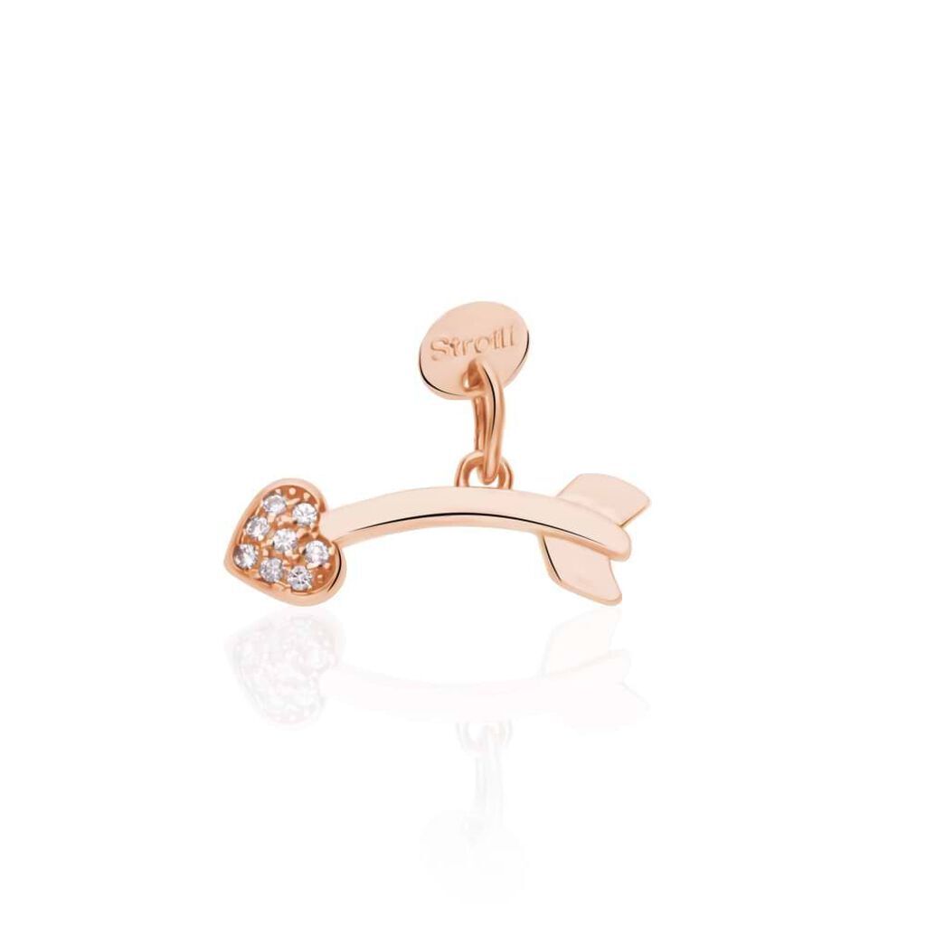 Stroili Charm freccia in argento rosato con zirconi Collezione: Love Beats