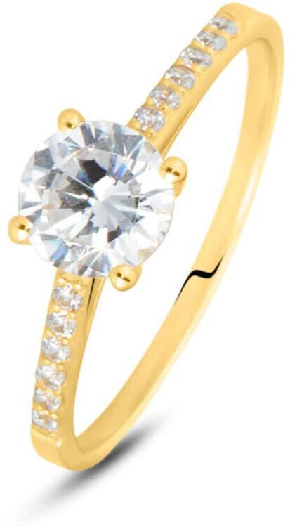 Stroili Anello Solitario Claire Oro Giallo Cubic Zirconia Collezione: Claire - Misura 56 Oro Giallo