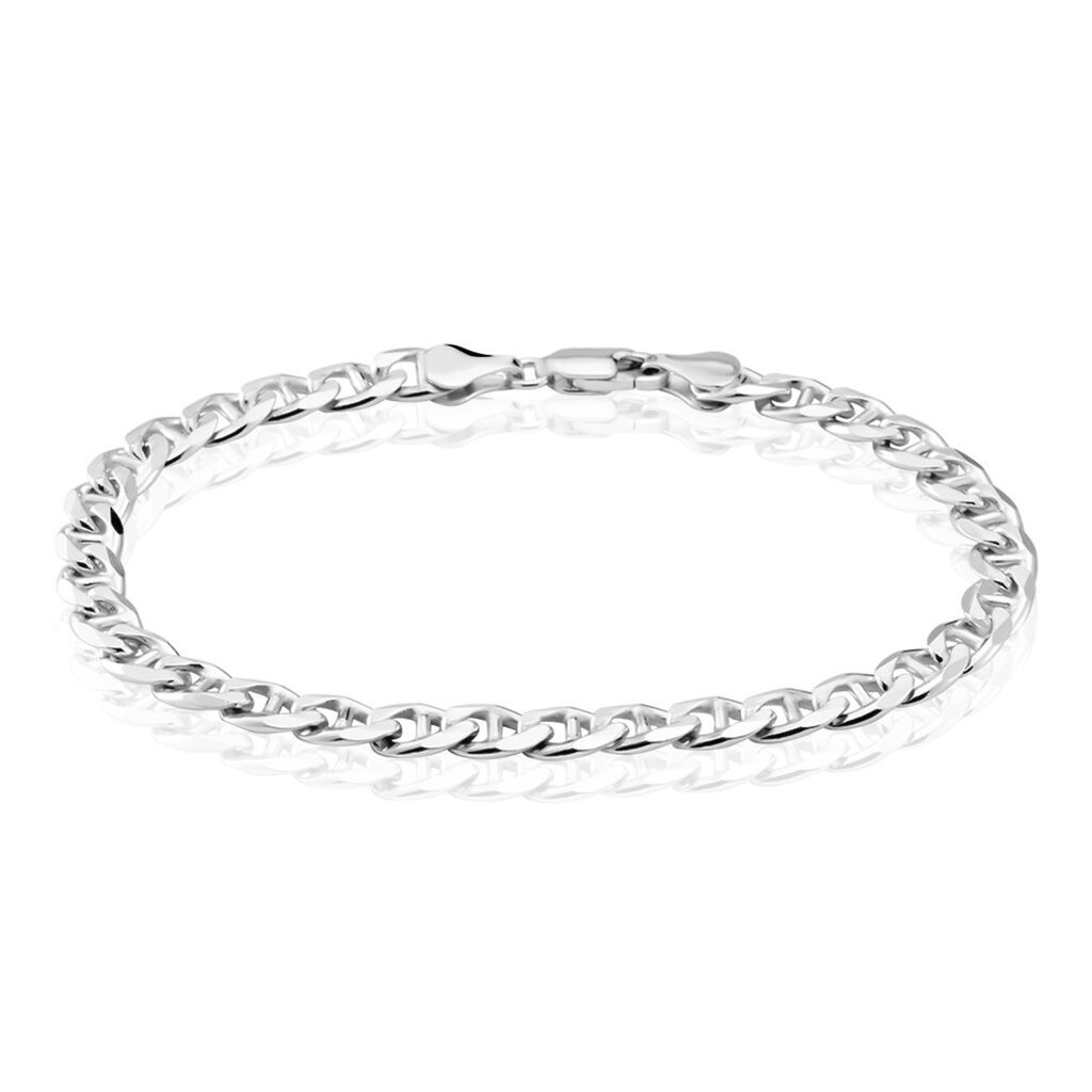 Stroili Bracciale Catena Gentleman Argento Rodiato Collezione: Gentleman Bianco