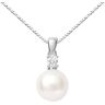 Stroili Collana Gabrielle Oro Bianco Perla D'Acqua Dolce Cubic Zirconia Collezione: Gabrielle Oro Bianco