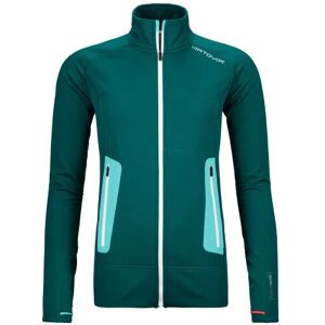 Ortovox Strato intermedio fleece light, giacca pile donna m pacific green