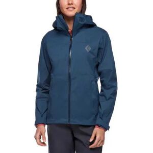 Black Diamond Giacche e gusci stormline stretch rain shell, giacca donna ink blue xs