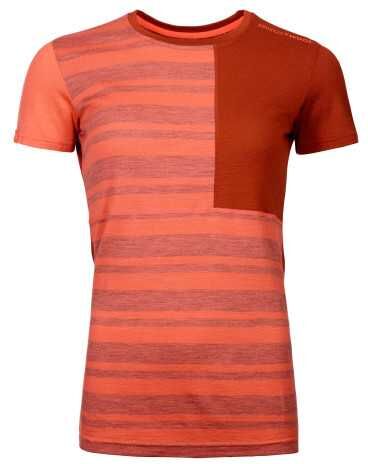 Ortovox Intimo / t-shirt 185 rock'n'wool , maglia a maniche corte donna coral m