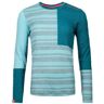 Ortovox Intimo / t-shirt 185 rock'n'wool long sleeve w, maglia a maniche lunghe donna ice waterfall l