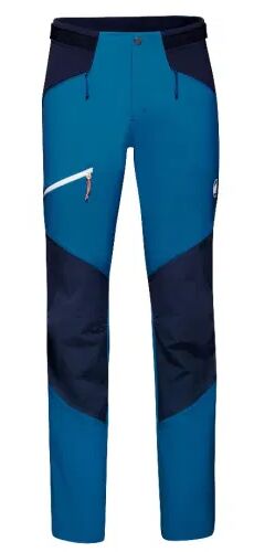 Mammut Pantaloni taiss so pants men, pantaloni soft shell 48 deep ice-marine