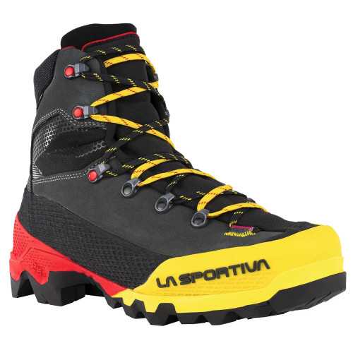 La Sportiva aequilibrium lt gtx black/yellow, scarpone alpinismo 42 black/yellow