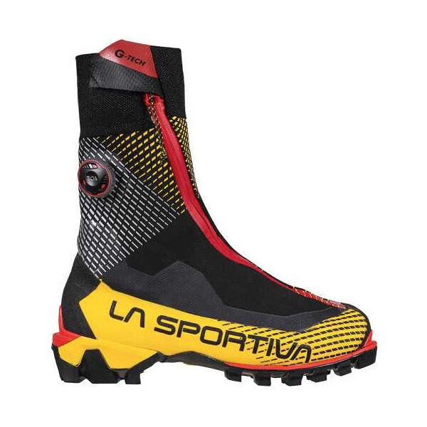 la sportiva scarponi alpinismo g-tech, scarpone alpinismo tecnico 42 1/2 giallo