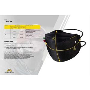 La Sportiva Mascherine protezione stratos mask nera mascherina facciale protettiva lavabile s