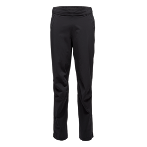 Black Diamond Pantaloni stormline stretch rain, pantalone uomo black s