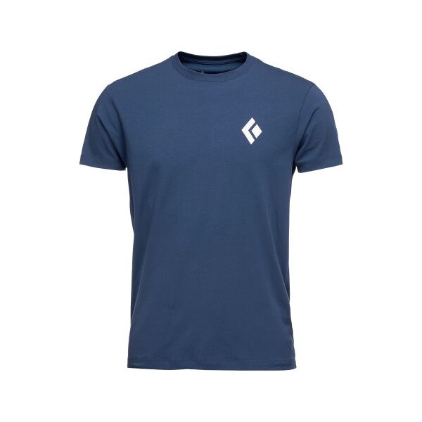 black diamond equipmnt for alpinist, maglietta logo bd ink blue l