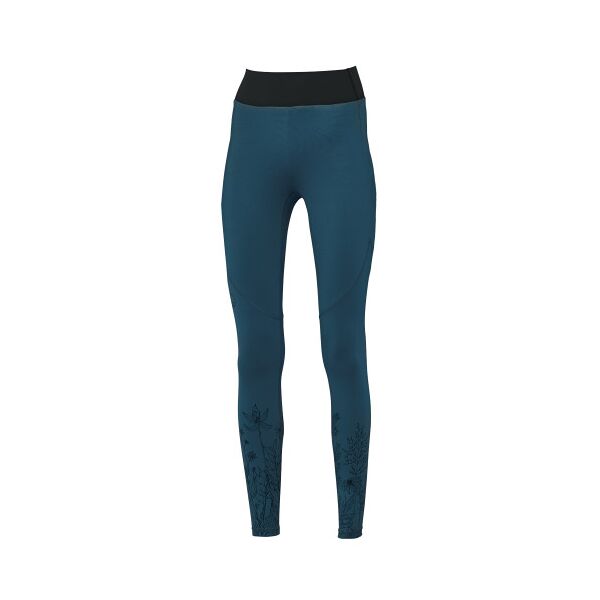 wild country pantaloni session aop, leggings donna 46/40 petrol