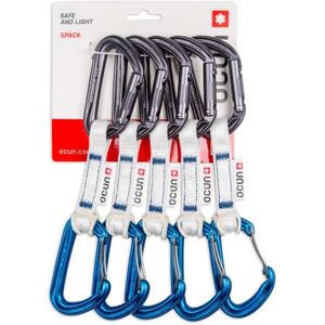 OCUN Rinvii arrampicata hawk combi bio-dyn-ring 10cm, rinvii alpinismo blu