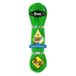 Beal Corde alpinismo / arrampicata gully 7,3 mm 50 mt golden dry verde