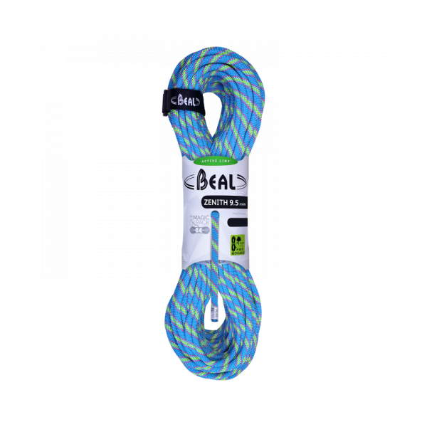 beal corde alpinismo / arrampicata zenith 9,5 mm, corda intera 70 mt blu