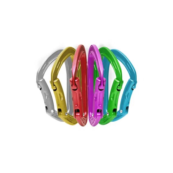 edelrid moschettoni mission sixpack, set 6 moschettoni colorati