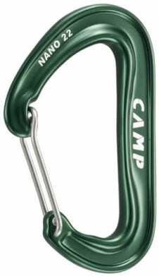 CAMP Moschettoni nano 22, moschettone iper leggero verde