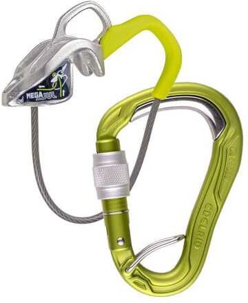 Edelrid Assicuratori discensori mega jul belay kit bulletproof screw, kit moschettone e assicuratore