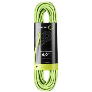 Edelrid Corde alpinismo / arrampicata rap line protect pro dry 6mm, corda accessoria dinamica 50 mt oasis